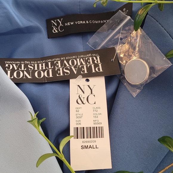 Colorblock Belted Blazer Dress - NY & Co. Size small - Picture 3 of 5